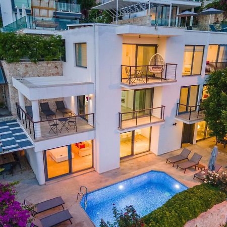 Luxus Villa Skyla Mit 5 Schlafzimmern & Meer-Blick Kas Exterior foto