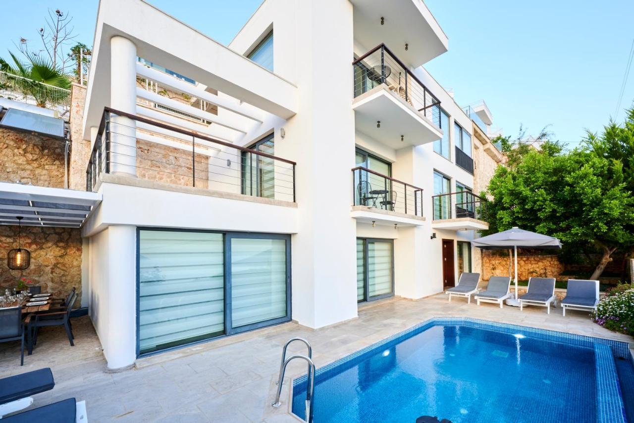 Luxus Villa Skyla Mit 5 Schlafzimmern & Meer-Blick Kas Exterior foto
