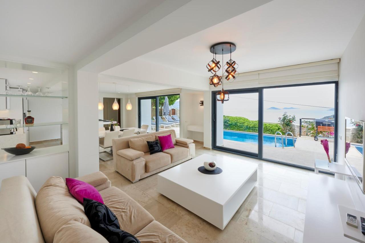 Luxus Villa Skyla Mit 5 Schlafzimmern & Meer-Blick Kas Exterior foto