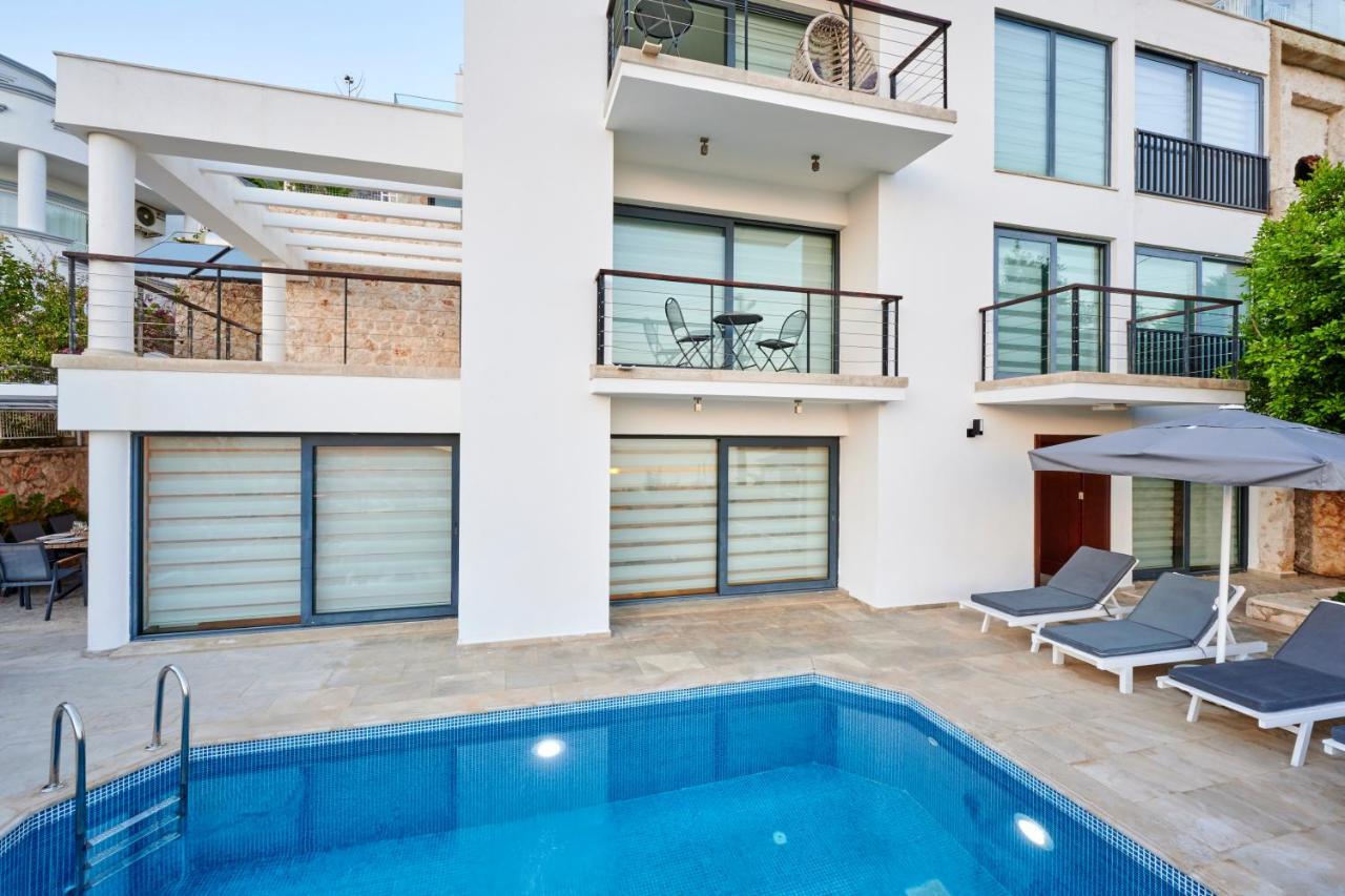 Luxus Villa Skyla Mit 5 Schlafzimmern & Meer-Blick Kas Exterior foto