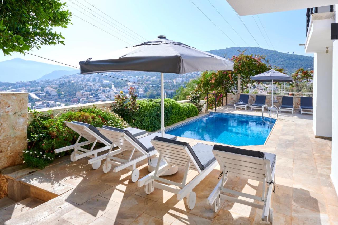 Luxus Villa Skyla Mit 5 Schlafzimmern & Meer-Blick Kas Exterior foto