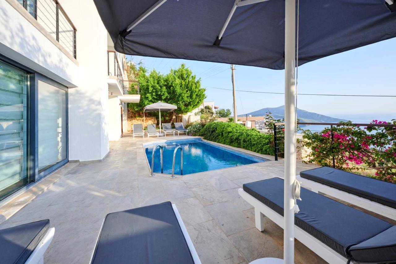 Luxus Villa Skyla Mit 5 Schlafzimmern & Meer-Blick Kas Exterior foto