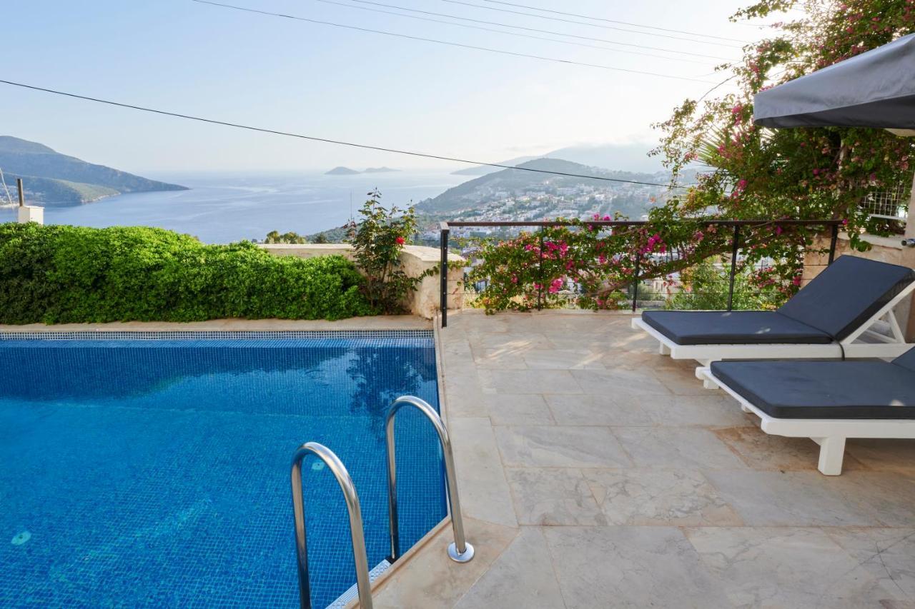Luxus Villa Skyla Mit 5 Schlafzimmern & Meer-Blick Kas Exterior foto