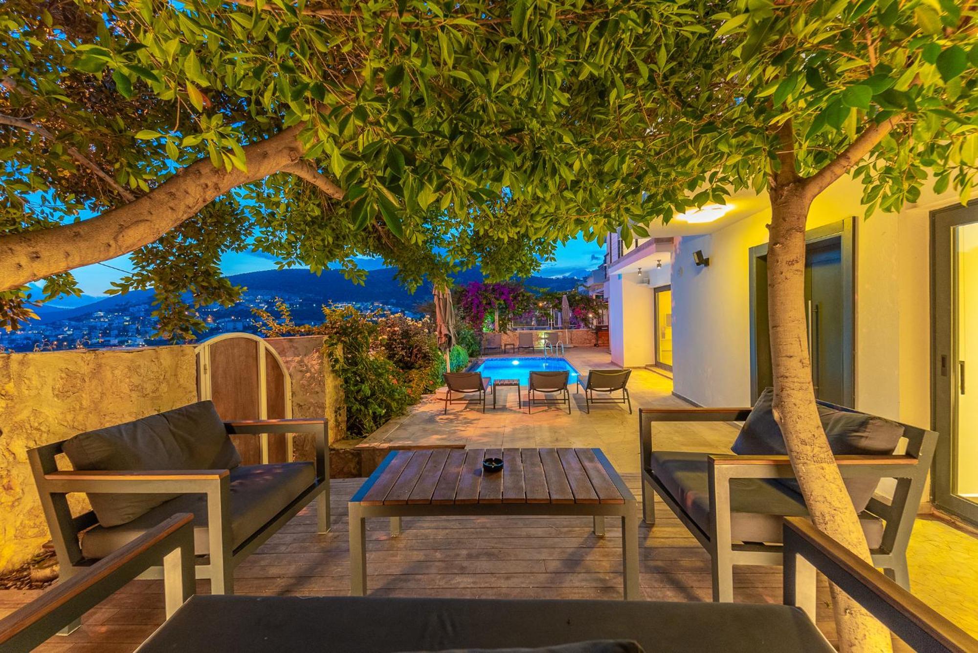 Luxus Villa Skyla Mit 5 Schlafzimmern & Meer-Blick Kas Exterior foto